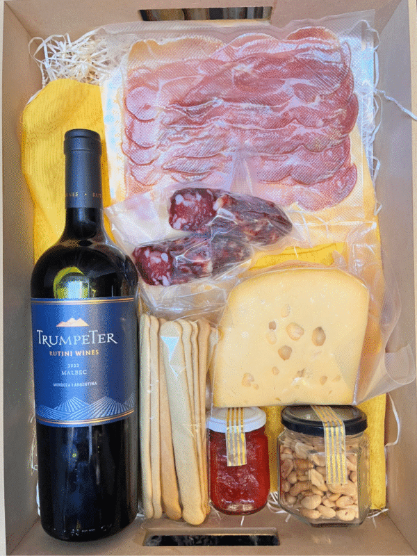 Box Picada Clásico Premium – Picada con salame, queso, jamón crudo y mermelada artesanal