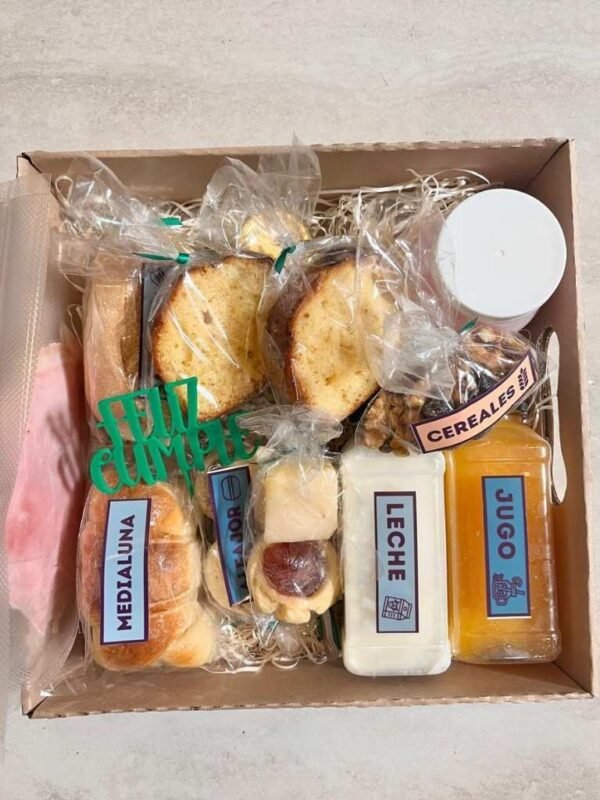 Box Desayuno Completo Premium – Sin Taza - Ideal para cumpleaños, aniversarios o sorprender en cualquier ocasión.