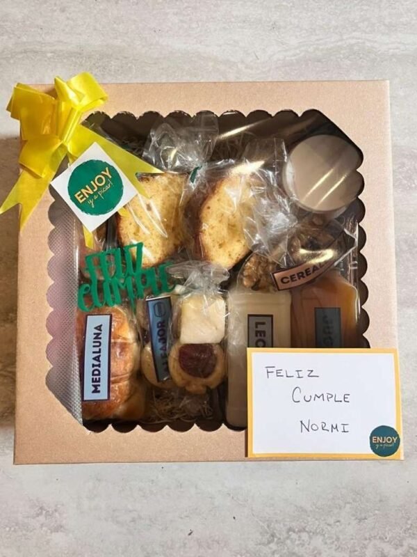 Box Desayuno Completo Premium – Sin Taza - Ideal para cumpleaños, aniversarios o sorprender en cualquier ocasión.