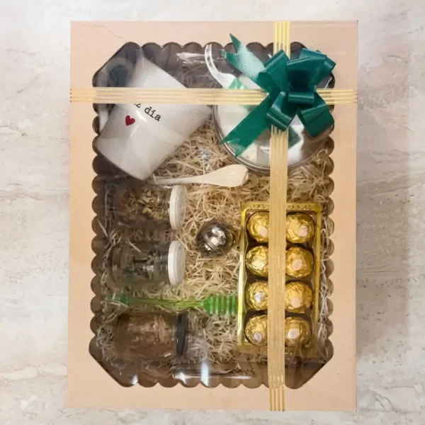 Ideal para compartir un momento de relax y dulzura, este regalo combina sabor, calidez y calidad. Perfecto para el Día de la Madre, cumpleaños o para agradecer con un detalle inolvidable.