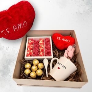 Box Dulce Aniversario “Te Amo” – Taza, Bombones y Peluche