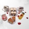 Desayuno San Valentín Romántico con Tazas, Dulces y Bandeja | Regalo Sorpresa