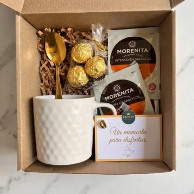 regalo corporativo premium coffee break con chocolates
