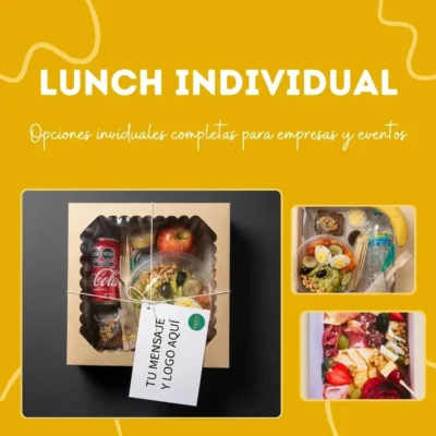 Lunch empresarial gourmet con presentación individual para reuniones en Buenos Aires