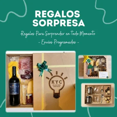 Box regalo sorpresa gourmet con presentación premium en Buenos Aires – Enjoy y a Picar