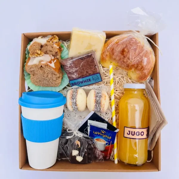 Box Desayuno Gourmet con Vaso Térmico