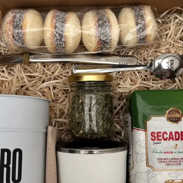 Box Matero Clásico con Mate de Acero Térmico Blanco