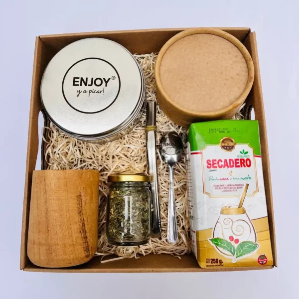 Box Matero Artesanal con Mate de Madera de Algarrobo